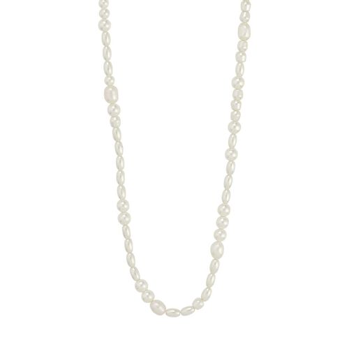 Pilgrim Elliana White Necklace - Gold Plated